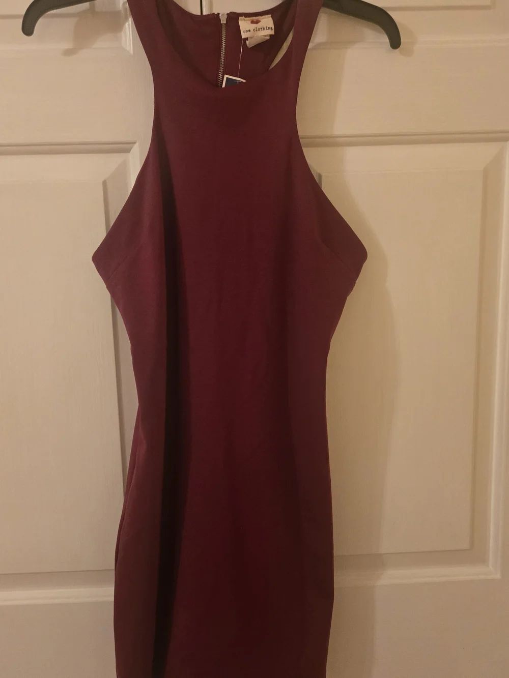 One Clothimg Sleeveless Wine Midi Dress size Large